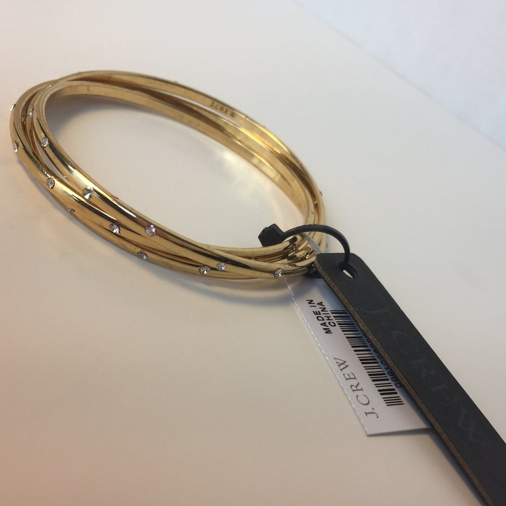 J.Crew Gold Bangle Set